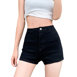 G536SHP Plus Size Butt Lifting Levanta Cola High Waist Denim Shorts in Black Size 26 *** Click for Special Deals