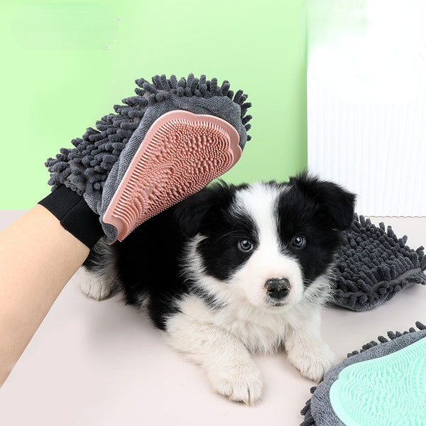 2-in-1 Pet Bathing & Massage Glove – Dual-Sided Brush for Dogs & Cats