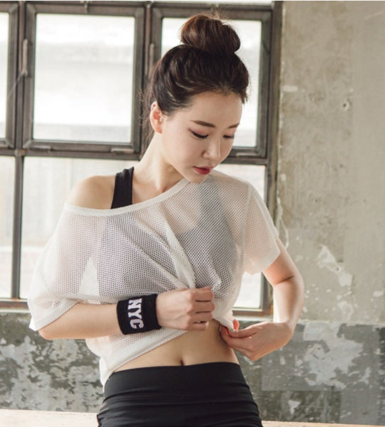 Breathable Fitness Tops Gym Clothing for Women