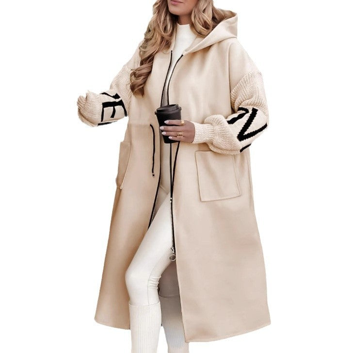 Fall/Winter Hooded Trench Coat for Women