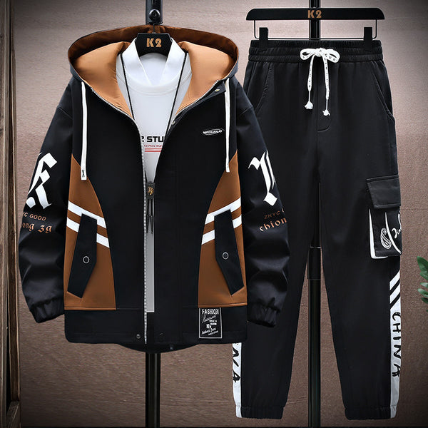 Stylish Men’s Fall Set – Casual Jacket & Pants
