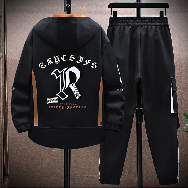 Stylish Men’s Fall Set – Casual Jacket & Pants