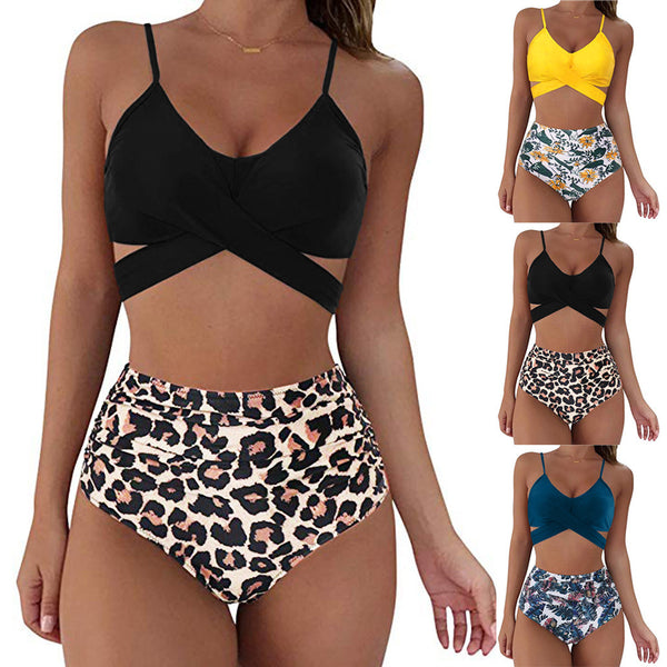 Push Up Leopard Print Swimwear