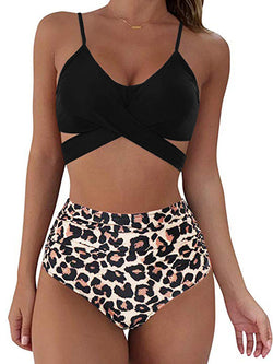 Push Up Leopard Print Swimwear