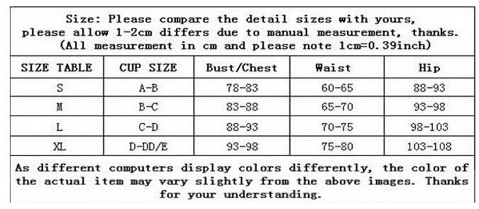 Women Push-Up Padded Bra Bikini