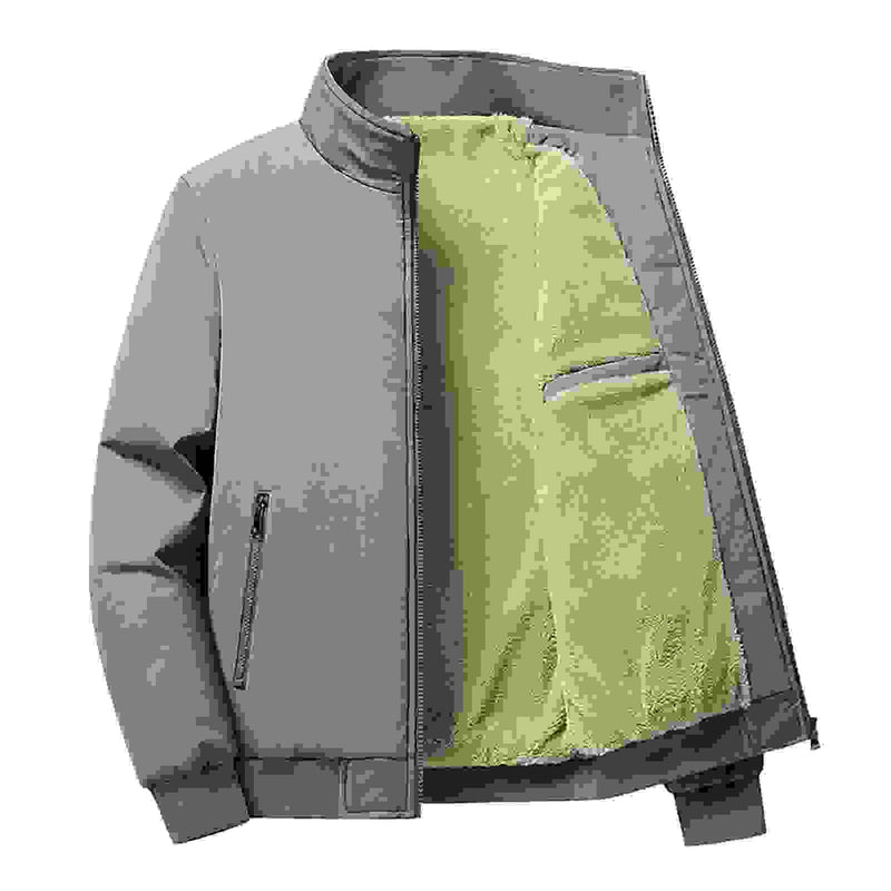 Men Winter Autumn Jacket Denim Inner Fleece Thicken Winter Jeans Jacket Coat Men'S Turn-Down Velvet Jacket Mens Fur Parkas