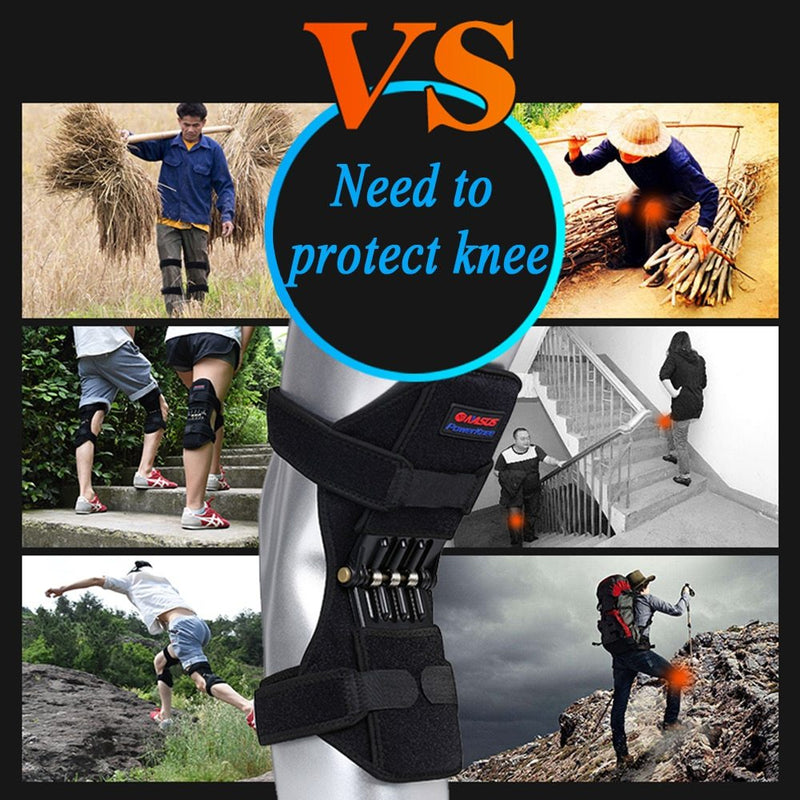 spring-loaded knee booster