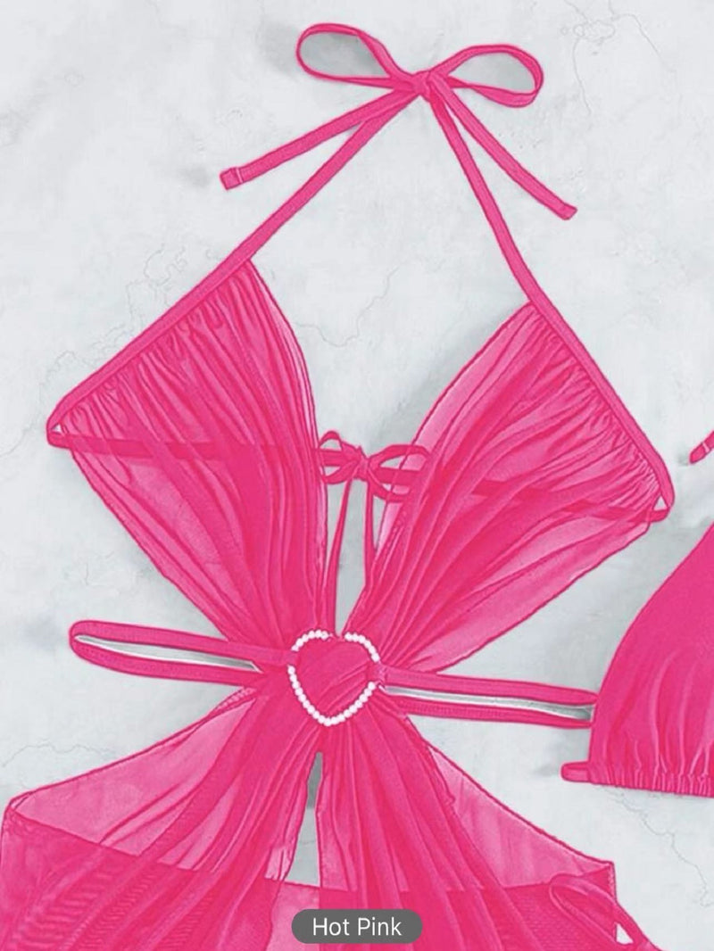 3pcs Halter Neck Bikini