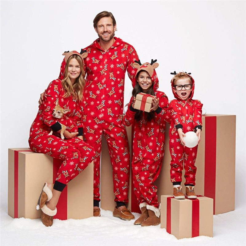 Matching Red Family Christmas Pajamas