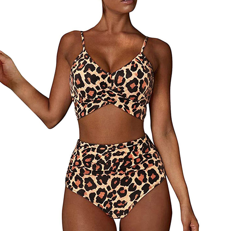 Push Up Leopard Print Swimwear