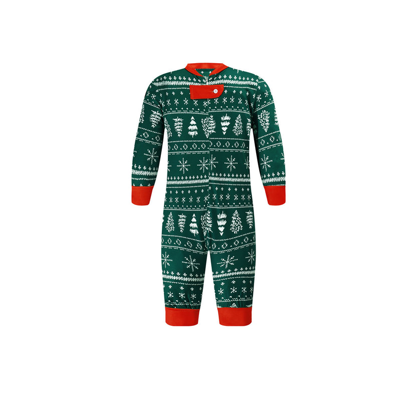 Matching Green and White Christmas Pajamas