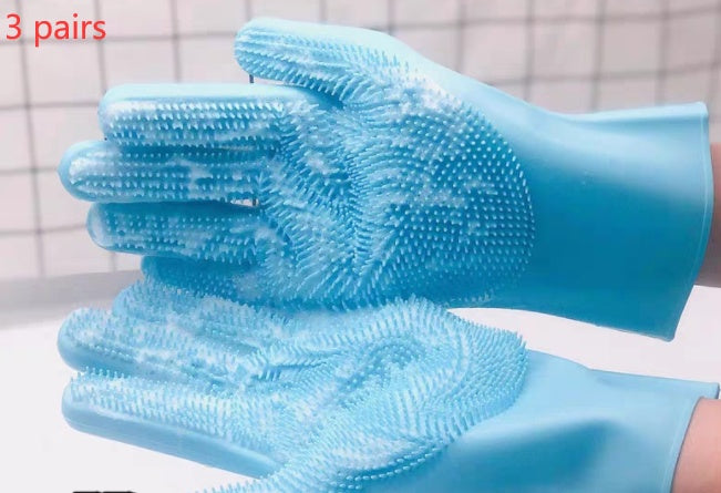 Silicone Dog & Cat Grooming Comb Gloves