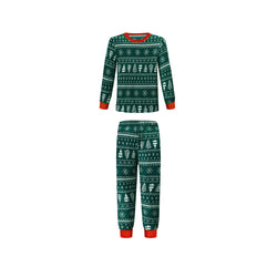 Matching Green and White Christmas Pajamas