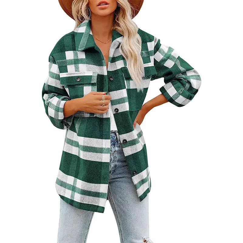 Long Sleeve Polo Collar Coat