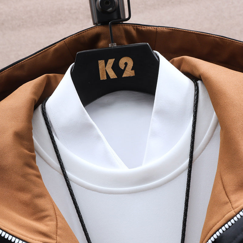 Stylish Men’s Fall Set – Casual Jacket & Pants