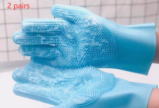 Silicone Dog & Cat Grooming Comb Gloves