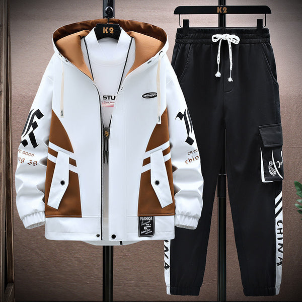 Stylish Men’s Fall Set – Casual Jacket & Pants