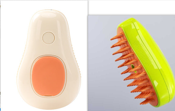 Electric Self-Cleaning Grooming Brush with Soothing Steam & Massage