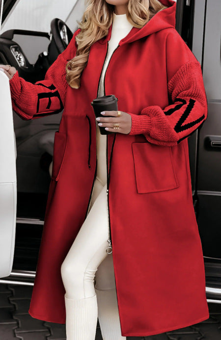 Fall/Winter Hooded Trench Coat for Women