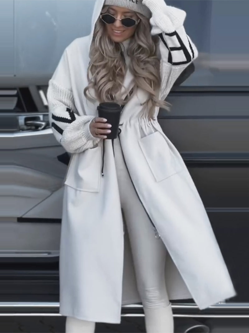 Fall/Winter Hooded Trench Coat for Women