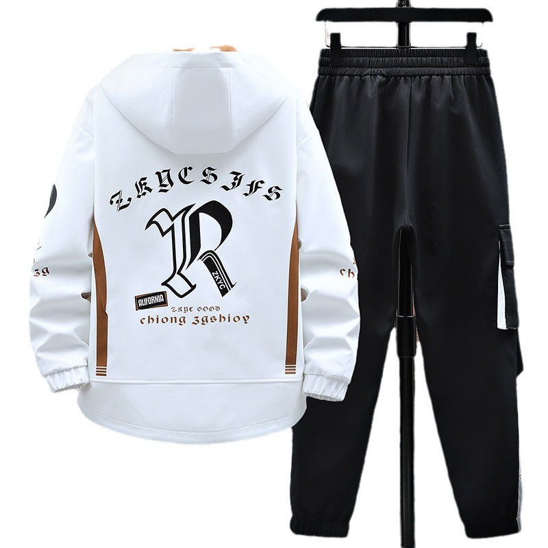 Stylish Men’s Fall Set – Casual Jacket & Pants